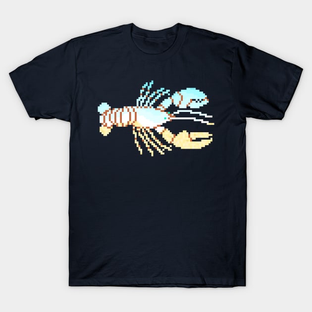 Modern Pixel Sea Lobster T-Shirt by jofudachi